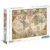 Clementoni Collection Haute Qualité - Puzzle 3000 pièces - Carte ancienne