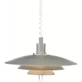 Markslöjd KIRKENES Pendentif gris clair 1 ampoule