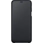 Samsung Galaxy A6 Plus (2018) Étui Portefeuille Noir