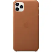 Apple iPhone 11 Pro Max Back Cover Cuir Havane