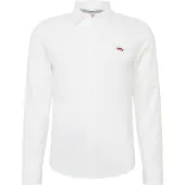 Levi's Chemise 'Battery Housemark Slim Fit Shirt' rouge / blanc