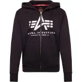 Alpha industries Basic Full Zip Sweatshirt Noir 3XL Homme