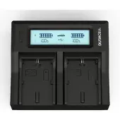 Duracell Chargeur double pour DR9943/LP-E6 (Chargeur de batterie d'appareil photo), Alimentation pour appareil photo, Noir