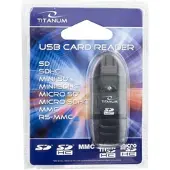 Esperanza Scanner TA101K USB 2.0 (USB 2.0), Lecteur de carte mémoire, Noir