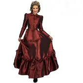 MOM West Scarlet Lady Woman Costume Rouge M-L Enfants