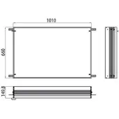 Emco prestige cadre d'encastrement, 1010mm, 989700021