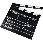 Caruba Clap de cinéma professionnel BW (Craie)