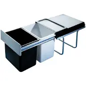 Hailo Tandem 18 + 18 Litres Noir