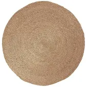 NATURL. Tapis en jute | Fair Rond Naturel | Ø 100cm | Marron | Rond | Tapis