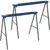 Silverline Metal Saw Horse Twin Pack 125kg - 100kg 783160 Trestles Load Max - metal saw horse twin pack 100kg 783160 trestles 125kg load