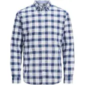 Jack & Jones Summer Mix Slim Long Sleeve Shirt Blanc XL Homme