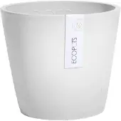 Ecopot's Ecopots Vaso Amsterdam 40x36cm Grigio Chiaro Con Riserva Acqua