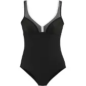 LASCANA Maillot de bain noir / blanc