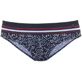 LASCANA Bas de bikini 'Minimal' bleu marine / rouge / blanc