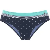 LASCANA Bas de bikini 'Monroe LC' turquoise / bleu nuit / blanc