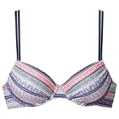 s.Oliver Hauts de bikini marine / turquoise / rose clair / blanc