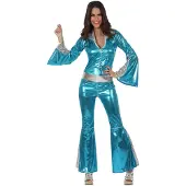 Atosa Disk Costume Bleu XS-S Enfants
