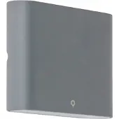 QAZQA Applique murale anthracite 11,5 cm avec LED IP65 - Batt