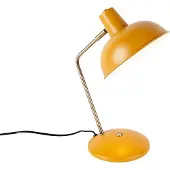 QAZQA Lampe de table intelligente jaune avec bronze incl. WiFi P45 - Milou