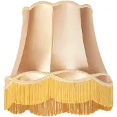 QAZQA Abat-jour en soie doré 45 cm - Granny