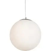 QAZQA Suspension scandinave en verre opale 50 cm - Ball 50