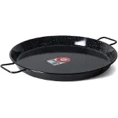 Garcima BCSA 20255 Plat à Paëlla Émaillé Noir 55 cm