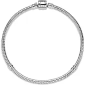 Pandora Bracelet Maille Serpent Fermoir Barillet Pandora Moments