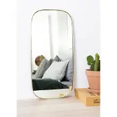 Hubsch Miroir Mural Rétro Droit Hoekig Laiton | 340501