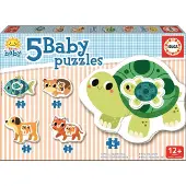 Educa Puzzle 5x 2-4 pièces Baby Pets 17573