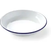 Super Merchant Assiette creuse émaillée, Assiettes, Bleu, Blanc