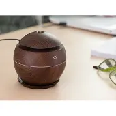 InnovaGoods Humidificateur d'air Mini et diffuseur d'arômes, finition noyer foncé,