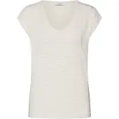 Pieces T-shirt 'PCBillo' blanc cassé