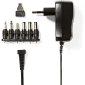 Nedis Adaptateur secteur universel - 3-4.5-5-6-7.5-9-12 V - 0.6 A