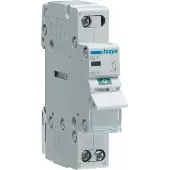 Hager SBT116. Nombre de pôles : 1P, couleur du produit : gris. Tension d'entrée AC : 440 V, fréquence d'entrée AC : 50/60 Hz. Largeur : 17,5 mm, Hauteur : 83 mm (SBT116)