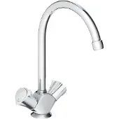 GROHE Costa Mitigeur d'évier à deux poignées, saillie 182mm, orientable, 31831001