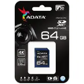 ADATA Carte mémoire ASDX64GUI3V30S-R 64 GB SDXC UHS-I Class 10