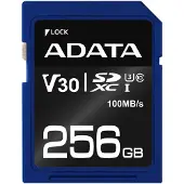 ADATA Carte mémoire flash Premier Pro 256 Go Video Class V30 - UHS-I U3 - Class10 SDXC UHS-I