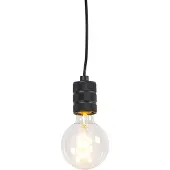 QAZQA Suspension moderne noire - Cavalux