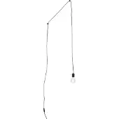 QAZQA Suspension design noire avec prise - Cavalux