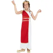 Generique Déguisement Déesse Grecque Rouge Fille 10/12 Ans Rouge 38775l Smiffys 10/12 ANS - 38775L Smiffys