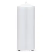 Party Deco Bougie Blanc Mat 15x6cm - (1p.) (6 pcs)