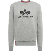 Alpha industries Sweat-shirt anthracite / gris clair / rouge