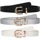About You Ceinture 'Malina' noir / argent / blanc