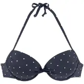 LASCANA Hauts de bikini bleu marine / blanc