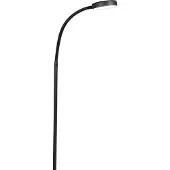 QAZQA Lampadaire moderne noir avec LED réglable - Trax