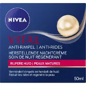 Nivea Vital Anti-Rides Soin de Nuit Régénérant 50 ml Crème De Nuit