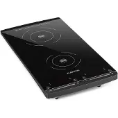 Klarstein Plaque Induction 2900W, Plaque de Cuisson Electrique à Induction, Plaque Induction 2 Feux, Tables de Cuisson Portable, Contrôle Tactile, Rechaud Electrique, Cuisinière Electrique Puissante