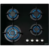 CATA CCI 6031 BK gaz sur verre Plaque de cuisson à gaz 60cm WOK 3,5 kW gaz naturel propane