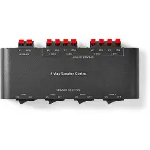 Nedis Lautsprecher Control Box - 4-Port port(s) - Bornes de connexion - Impédance du haut-parleur : 4-16 Ohm - Charge maximale par canal : 200 W - Aluminium - Noir