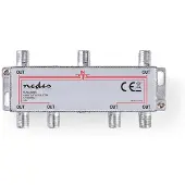Nedis CATV-Splitter - 5 - 1000 MHz - perte d'introduction : 10.0 dB - nombre de sorties : 6 - 75 Ohm - zinc